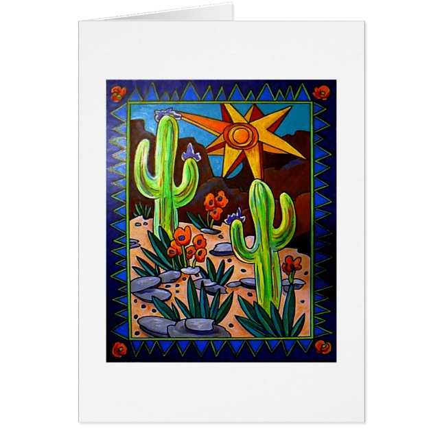 Cartão Cacto no sudoeste (Frente)