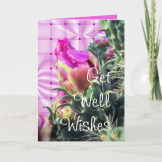 Cartão Cactus Bloom GetWell-customize for any occasion