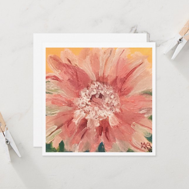 Cartão Cactus Blossom (Frente/Verso In Situ)