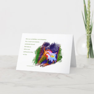 Cartão “Cactus Flower At Sunset #105” / "Birthdays Are"