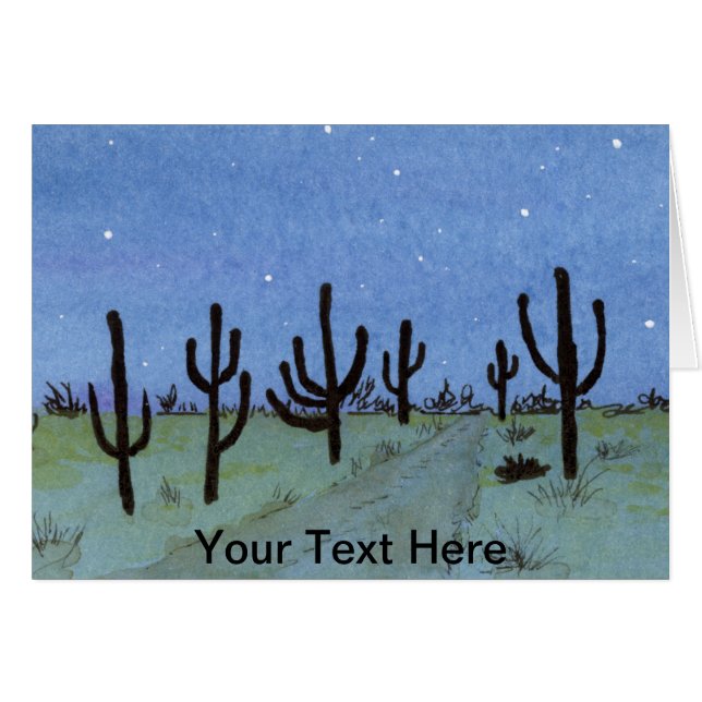 Cartão Cactus Trail (Frente Horizontal)