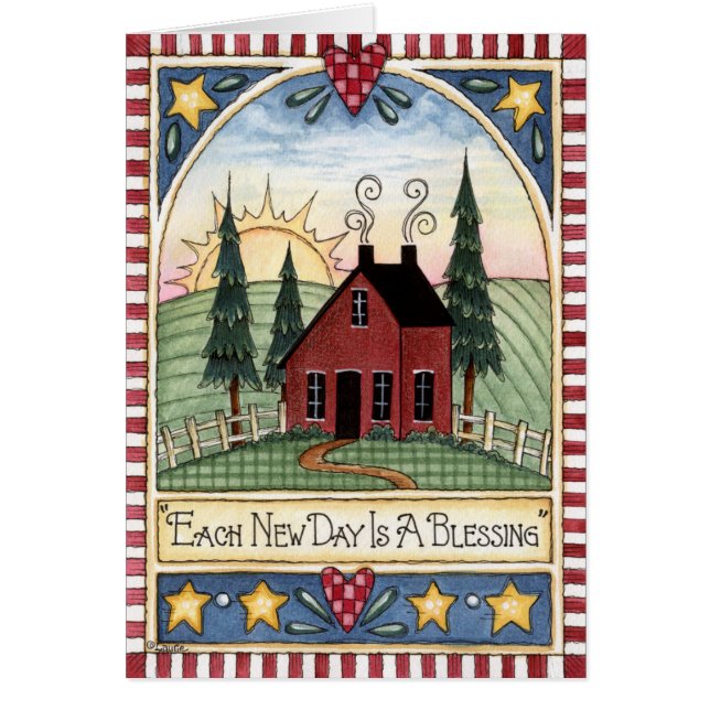 Cartão Cada dia novo (Frente)