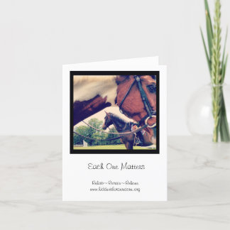 Cartão Cada um importa os avisos