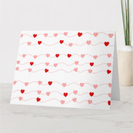 CARTÃO CADEIA DE CARTAS DE CORAÇÕES