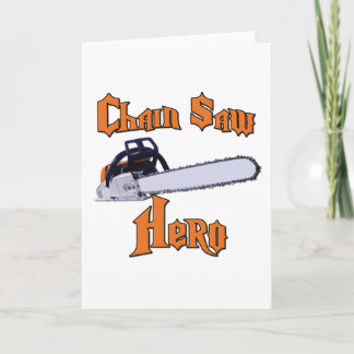 Cartão Cadeia Viu Hero Chainsaw