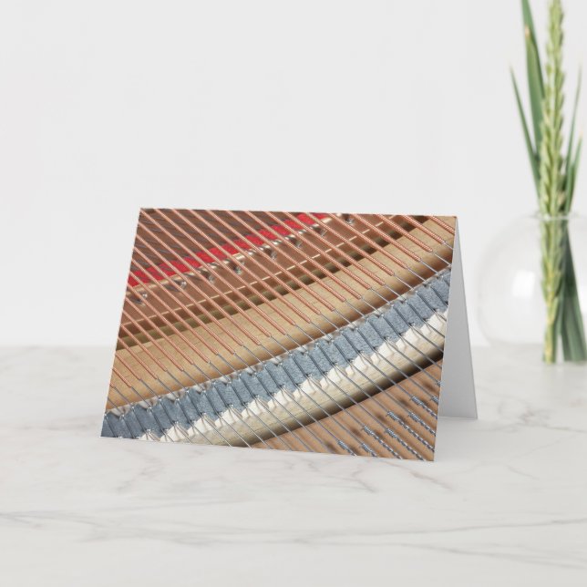 Cartão Cadeias de Piano - Placa de Nota de Vazio (Frente)