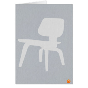 Cartão Cadeira da madeira compensada de Eames