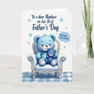 Cartão Cadeira de Urso de Feliz Dia dos Pais
