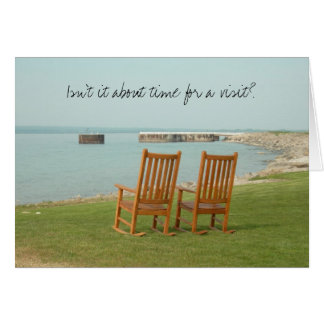 Cartão Cadeiras de Petoskey (...hora para uma visita)