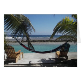 Cartão cadeiras de piscina da casa de recife