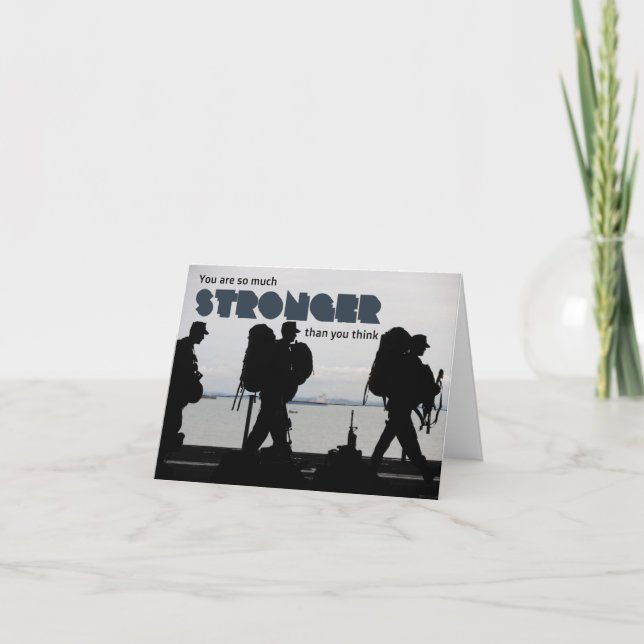 Cartão Cadete de Campo de Boot Soldado do Exército Muito  (Frente)