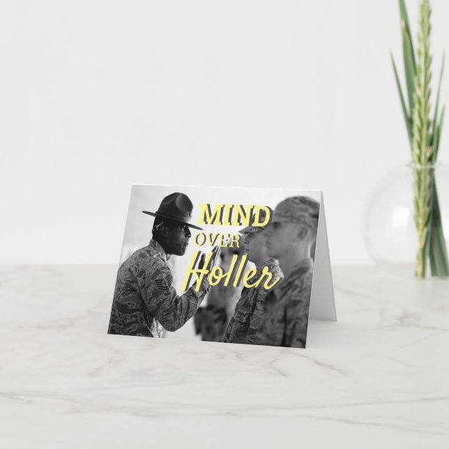 Cartão Cadete do Campo Soldado de Boot do Exército do Hol (Frente)