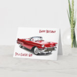 Cartão CADILAC STYLE  Birthday Wishes To A CLASSIC GUY<br><div class="desc">CADILAC STYLE BIRTHDAY WISHES TO THAT CLASSIC GUY IN YOUR LIFE!!!!</div>