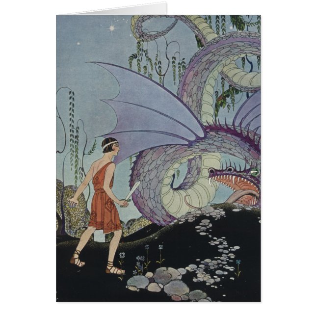 Cartão Cadmus e o dragão (Frente)