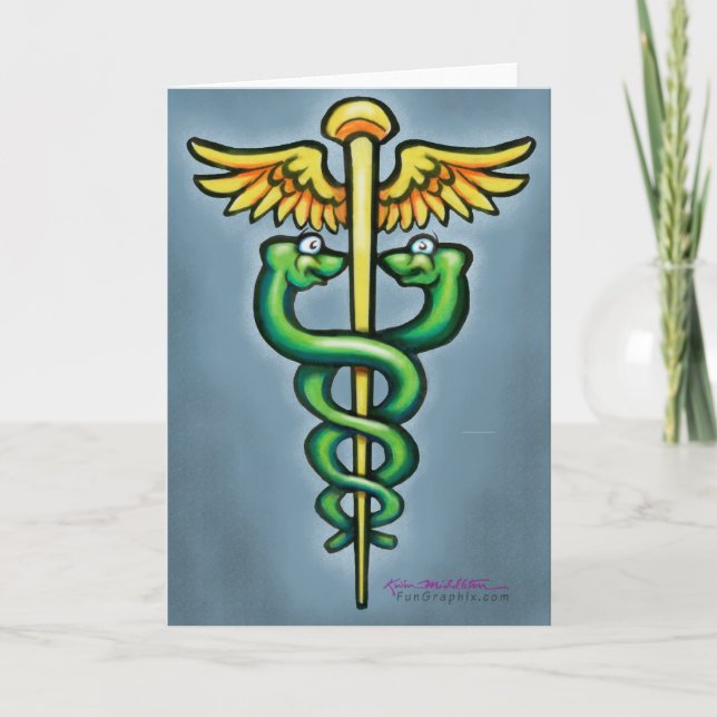 Cartão Caduceus Folheto (Frente)