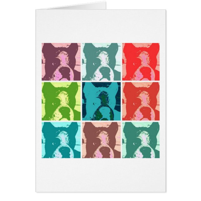 Cartão Cães Boxer (Frente)