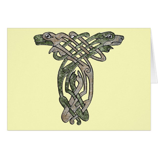 Cartão Cães celtas (Frente Horizontal)