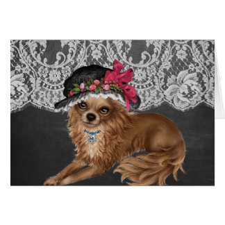 Cartão Cães Chihuahua Usando Chapéus