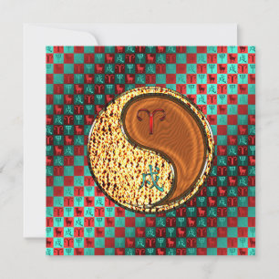 Cartão Cães de Cereais e Madeira