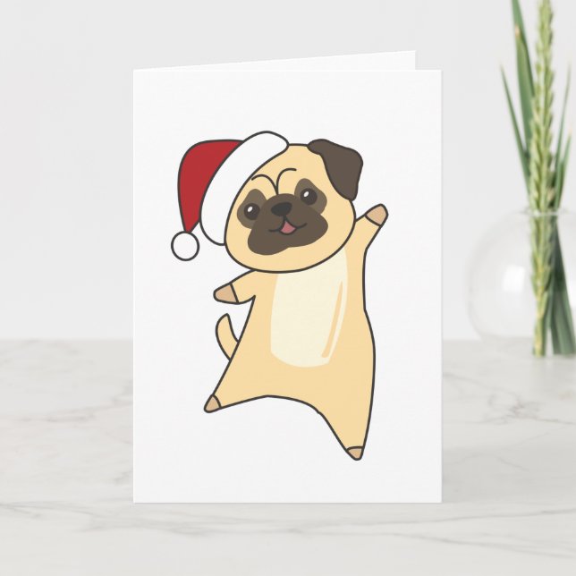 Cartão Cães de inverno de Neve de Natal (Frente)