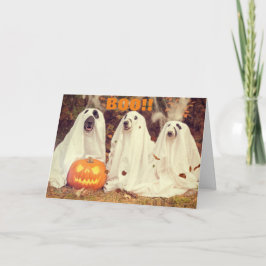CARTÃO CÃES FELIZ HELLOWEEN