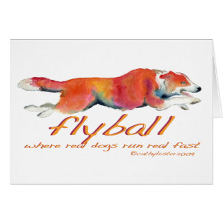 Cartão Cães reais de Flyball