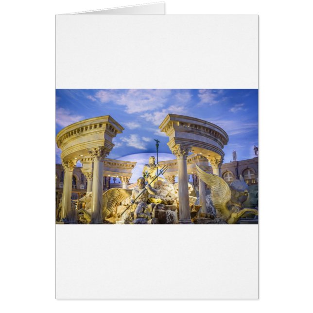 Cartão Caesars Palace, Hotel Estátua de Las Vegas Casino (Frente)