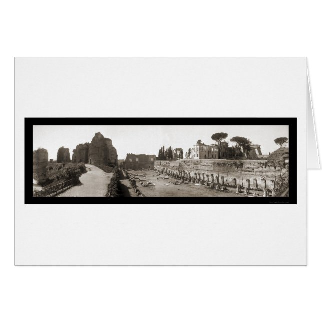 Cartão Caesars Palace Roma Foto 1909 (Frente Horizontal)