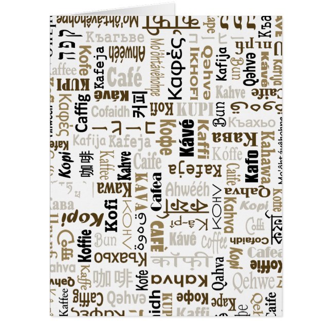 Cartão Café (Frente)