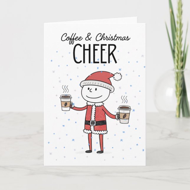 Cartão Café & Alegria de Natal  (Frente)