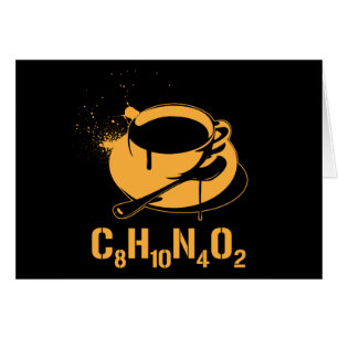 Cartão Café C8H10N4O2