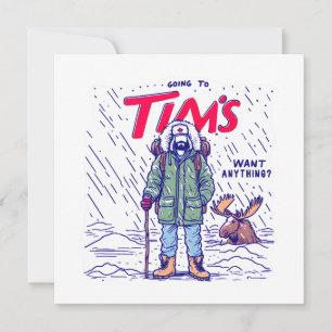 Cartão Café canadense engraçado