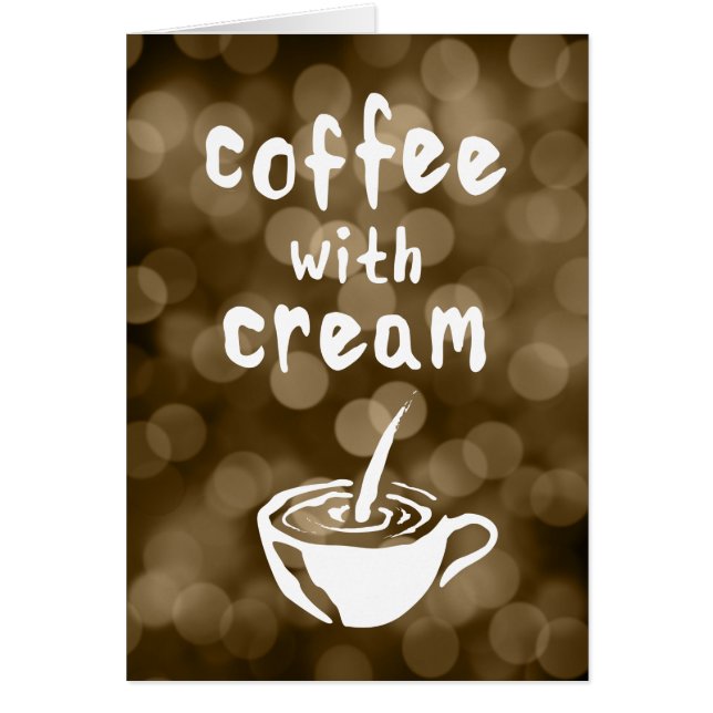 Cartão café com creme (Frente)