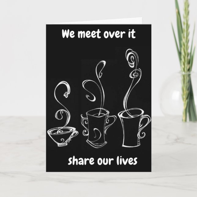 CARTÃO CAFÉ CONTIGO E **IRMÃ** NO ANIVERSÁRIO DELA (Frente)