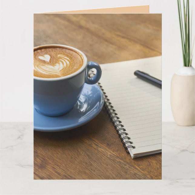 CARTÃO CAFÉ CRISTÃO PENSANDO EM VOCÊ FILIPENSES 1:3 (Frente)