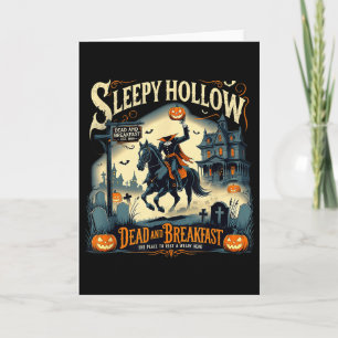 Cartão Café da Manhã de Sleepy Hollow Assustador Hallowee