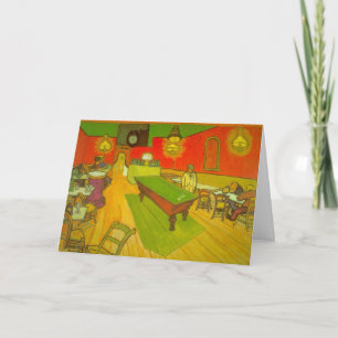 Cartão Café da noite por Vincent van Gogh