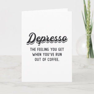 Cartão Café Da Saúde Mental Depresso O Sentimento Que V