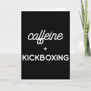 Cartão Café de Kickboxing Treino de Kick Boxing