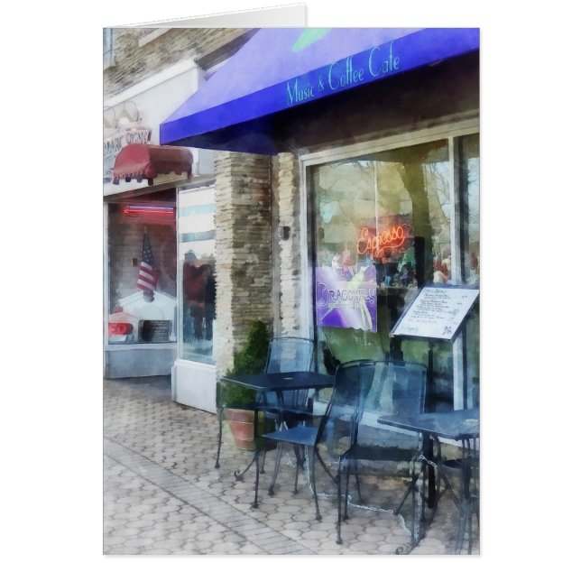 Cartão Café De Música E Café (Frente)