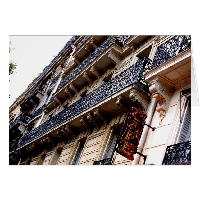 Cartão Café de Paris (Frente horizontal)