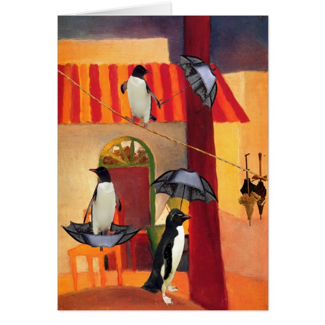 Cartão Café do pinguim (Frente)