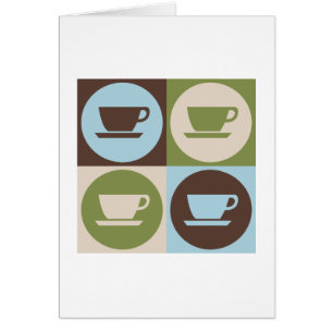 Cartão Café do pop art
