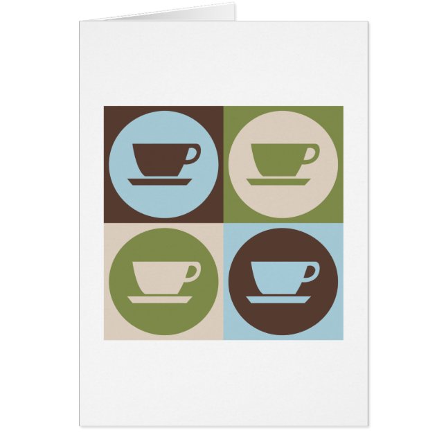 Cartão Café do pop art (Frente)