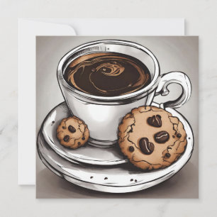 Cartão Café e Biscoitos