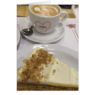 Cartão Café e Bolo