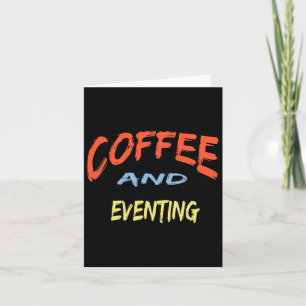 Cartão Café E Eventos - Engraçada Corrida De Cavalo