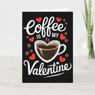 Cartão Café É Meu Namorado Design Romântico Para Amantes