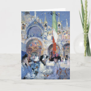 Cartão Café Florian, Veneza Francis Cadell