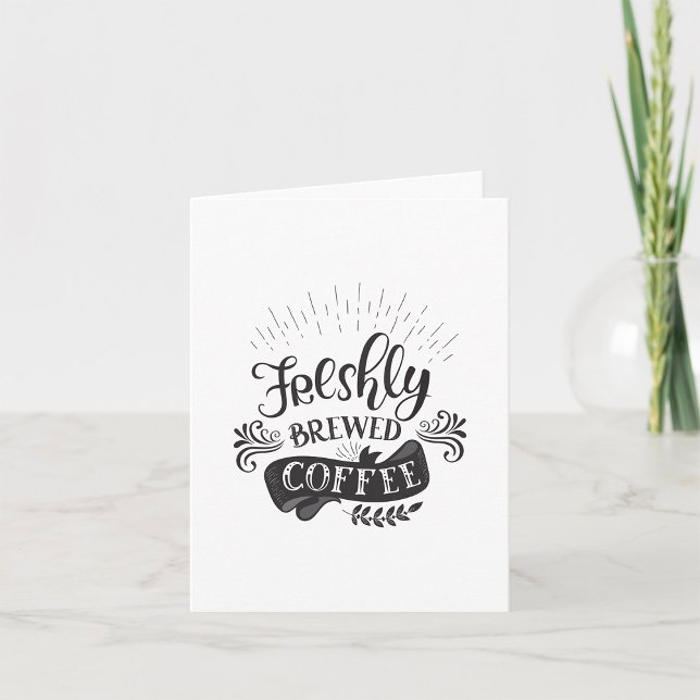 Cartão Café Freshly Breed (Criador carregado)